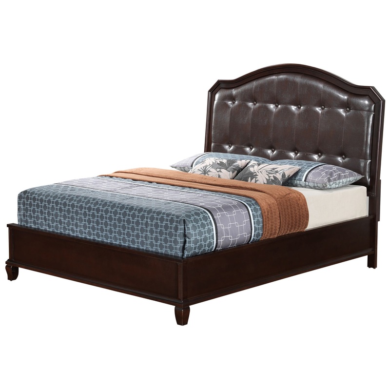 Full Bed With Transitional Design – Cappuccino