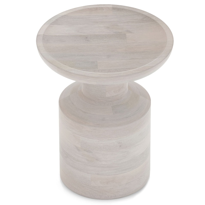 Haynes – Wooden Accent Table – White Wash