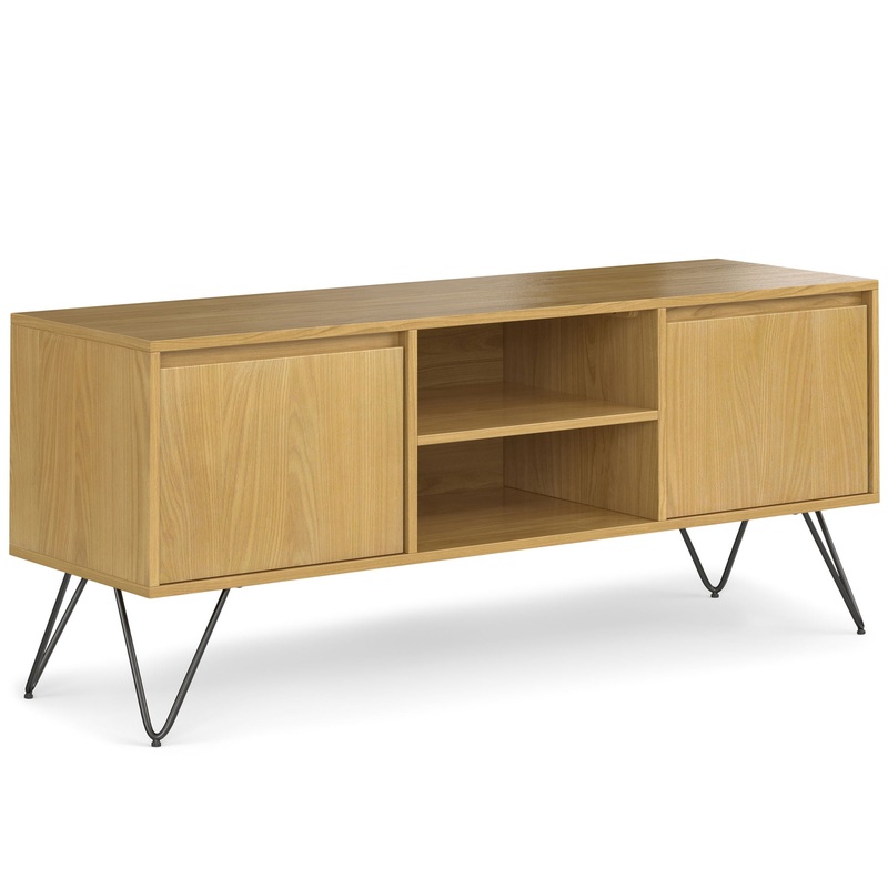 Hunter – TV Media Stand – Oak Veneer