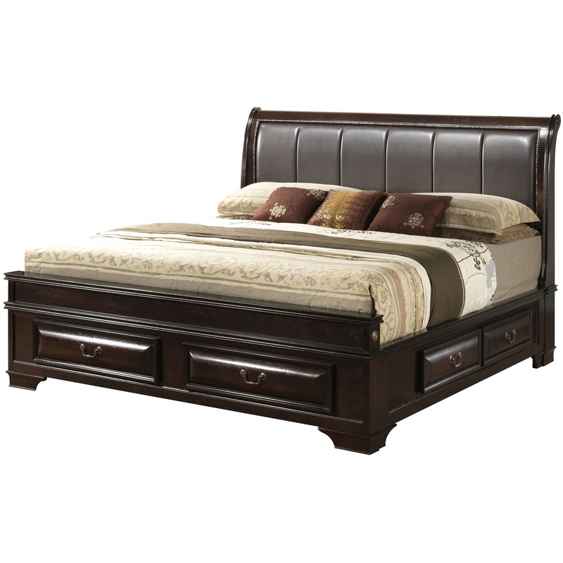 Lavita – Full Storage Drawers Bed – Cappuccino