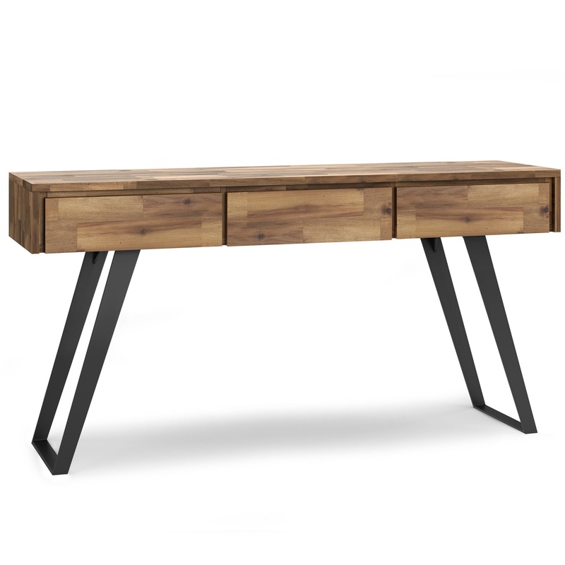 Lowry – Console Sofa Table – Distressed Golden Wheat