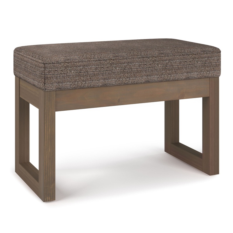 Milltown – Footstool Small Ottoman Bench – Mink Brown