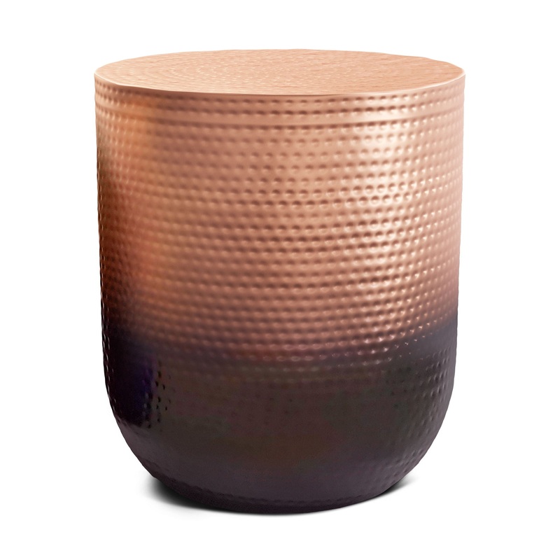 Nova – Metal Side Table – Copper Ombre