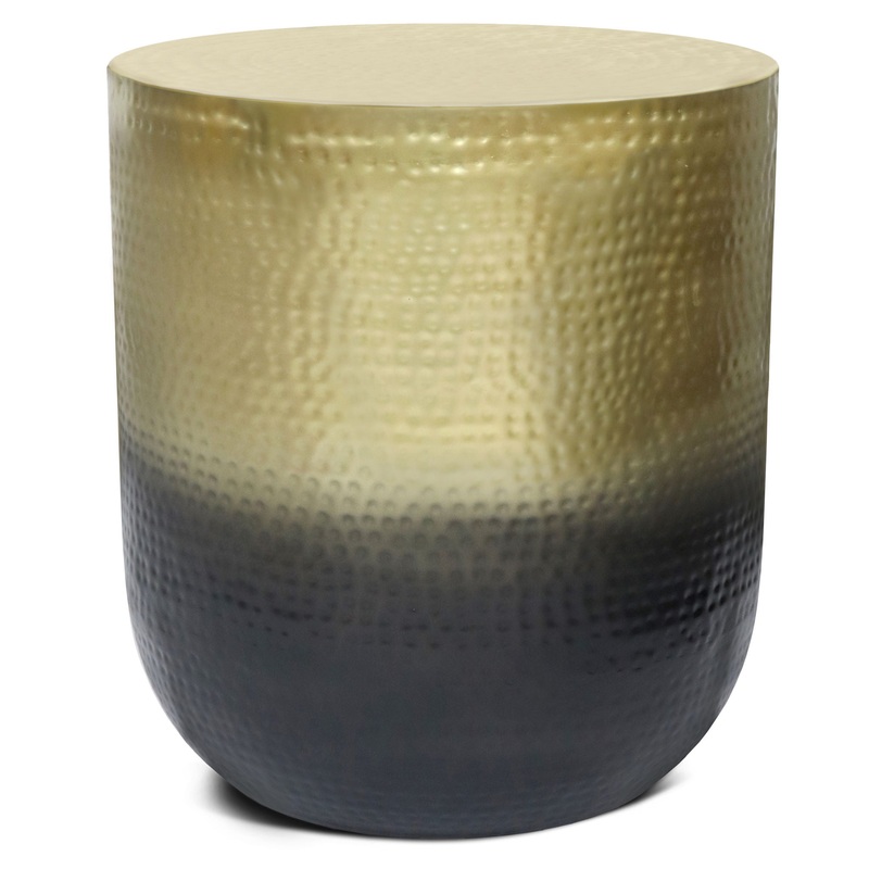 Nova – Metal Side Table – Gold Ombre