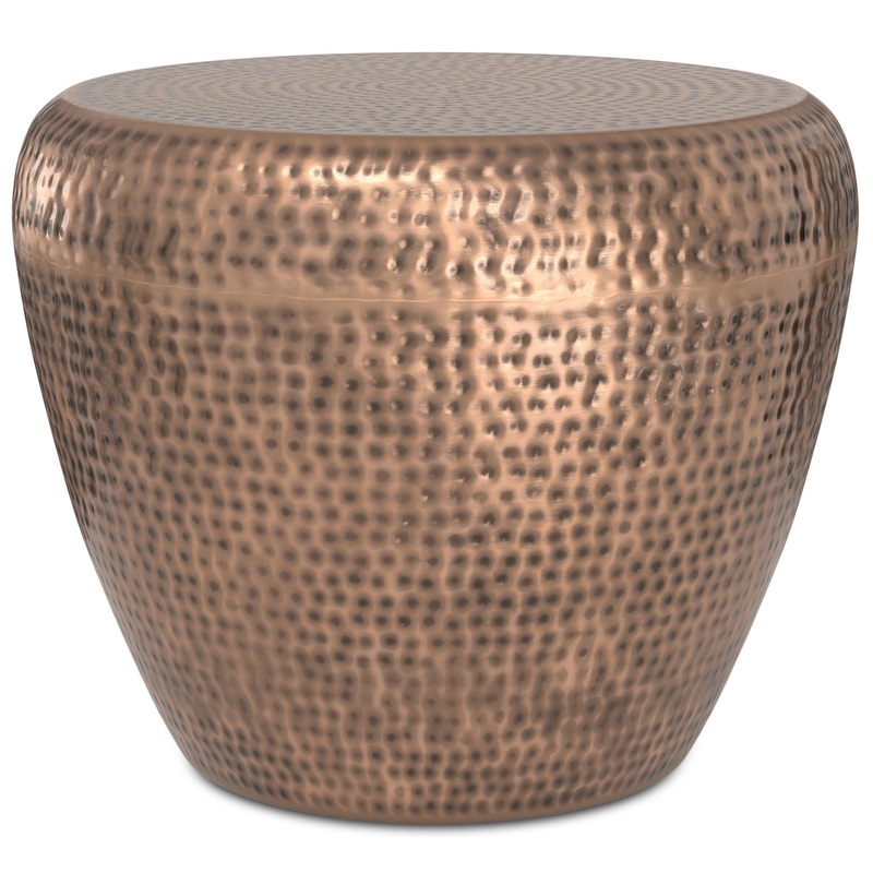Preston – Metal Side Table – Antique Copper