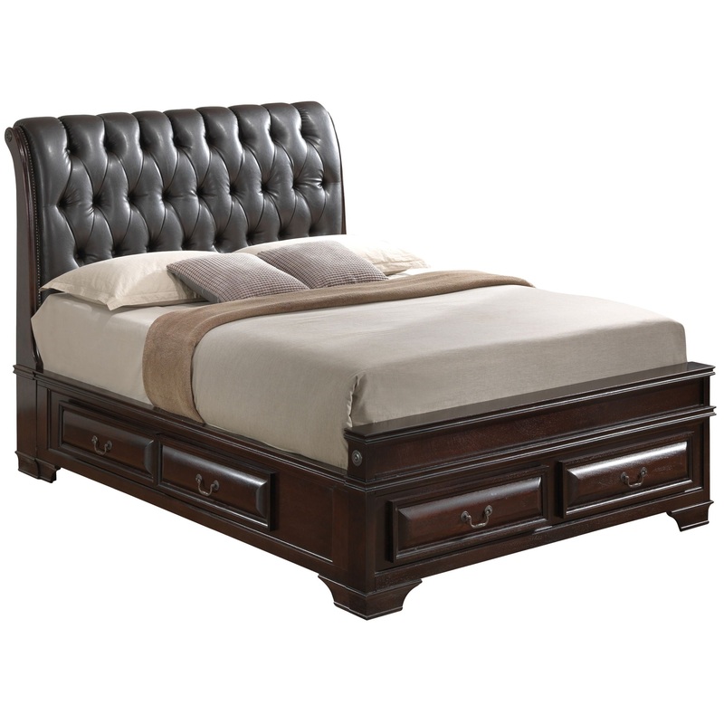 Queen Storage Bed – Cappuccino