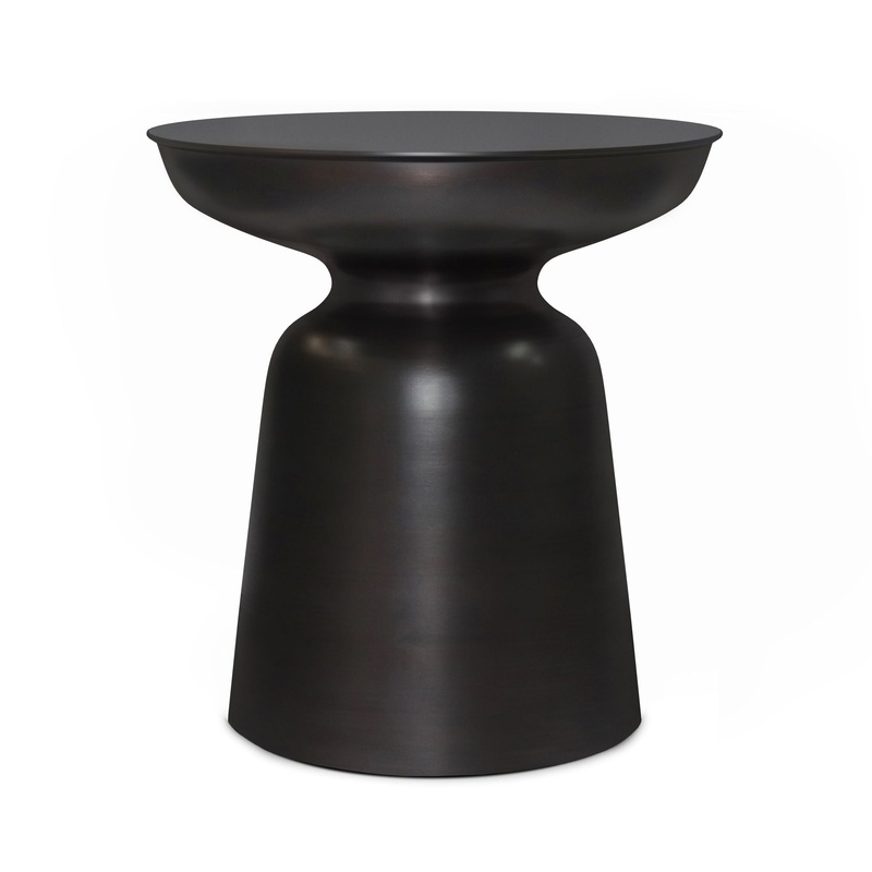 Toby – Metal Accent Table – Antique Copper