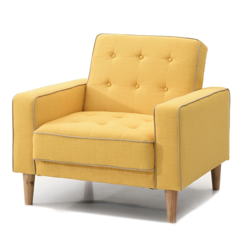 Vibrant Contemporary Chair Bed – Yellow