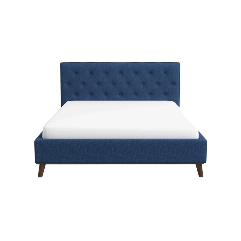 Graceville – King Size Platform Bed – Blue