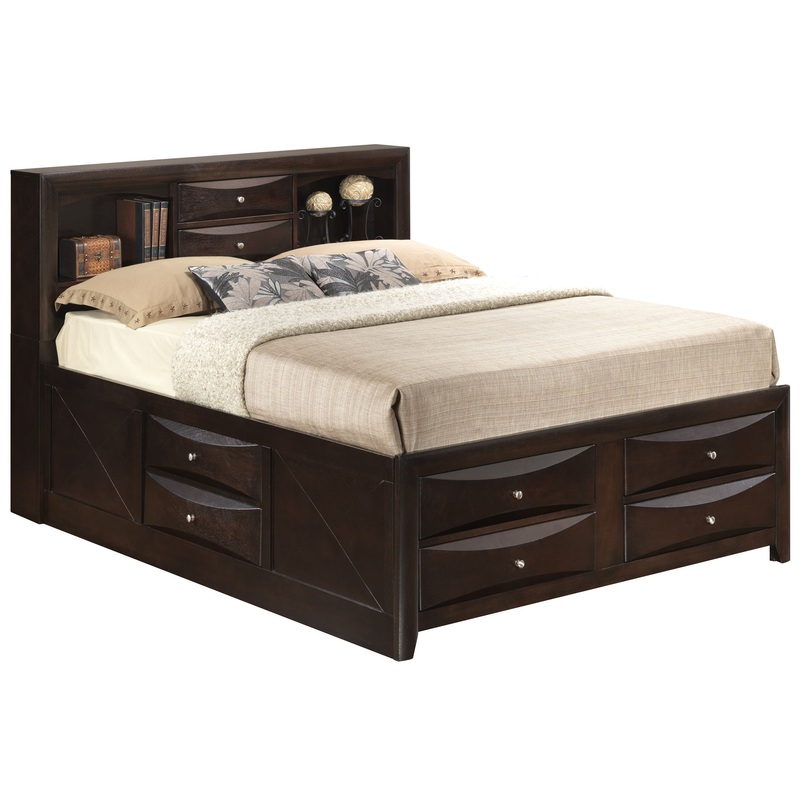 Marilla – Full Storage Bed – Cappuccino