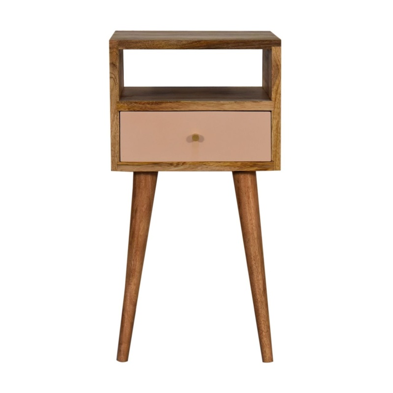 Mini Blush Hand Painted Bedside Table – Blush