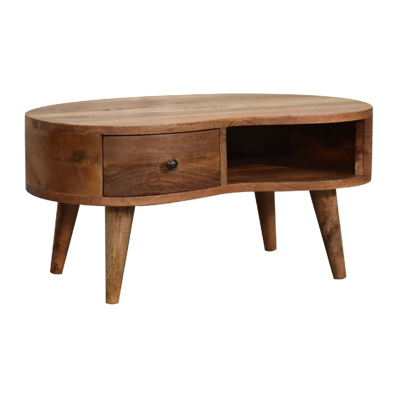 Mini Wave Coffee Table – Oak