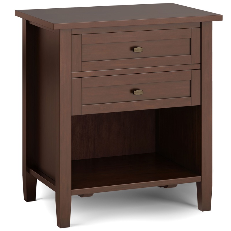 Warm Shaker – Bedside Table – Russet Brown