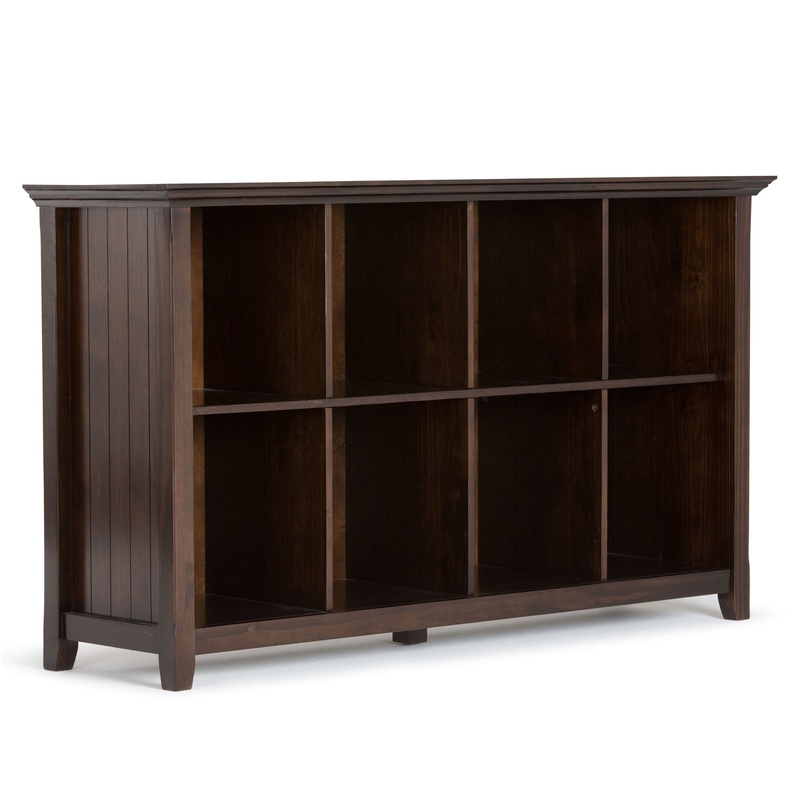 Acadian – 8 Cube Storage Sofa Table – Brunette Brown
