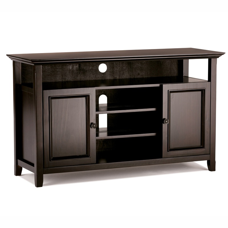 Amherst – TV Media Stand – Hickory Brown