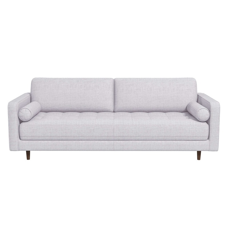 Anthony – Pillow Back Sofa – Light Gray