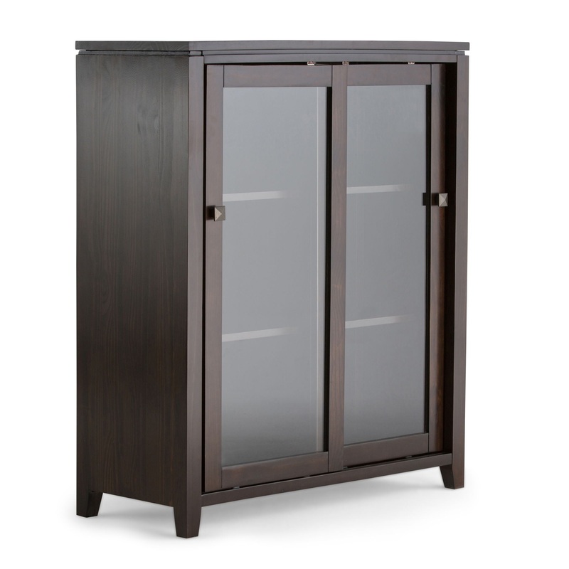 Cosmopolitan – Medium Storage Cabinet – Mahogany Brown