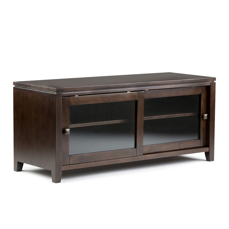 Cosmopolitan – TV Media Stand – Mahogany Brown