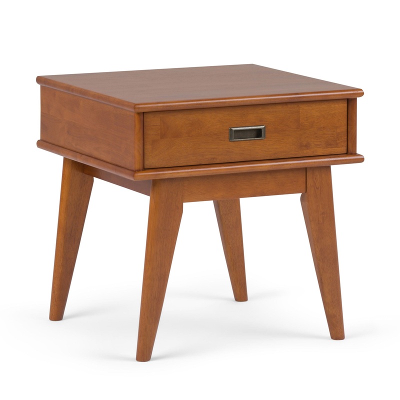 Draper – Mid Century End Table – Teak Brown