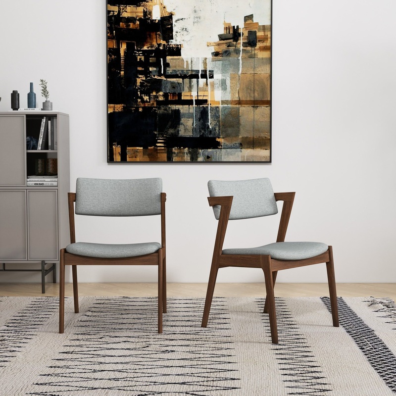 Edwin – Dining Chair (Set of 2) – Light Gray