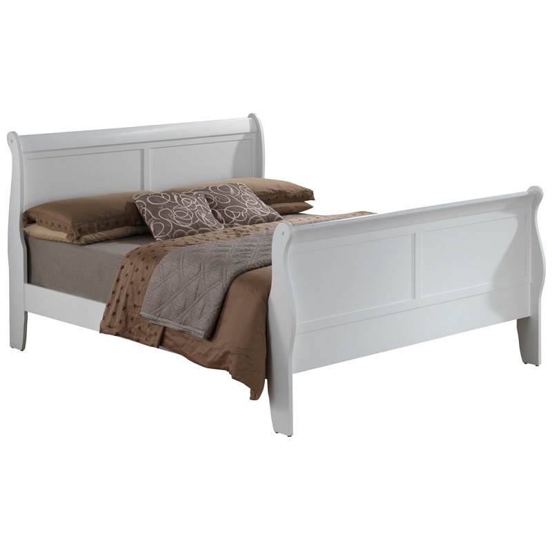 Full Bed Panel Sleigh – White