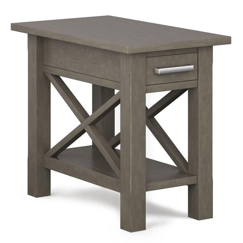 Kitchener – Narrow Side Table – Farmhouse Gray