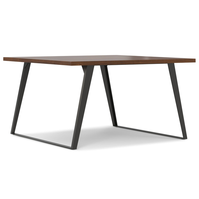 Lowry – Square Dining Table – Brown – Wood