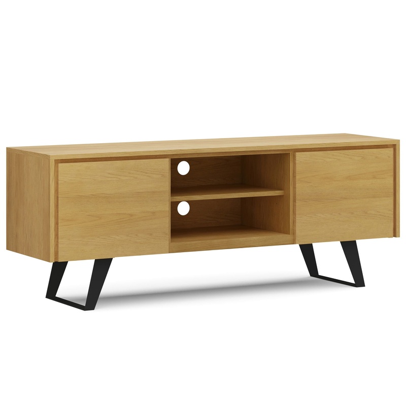 Lowry – TV Media Stand – Oak