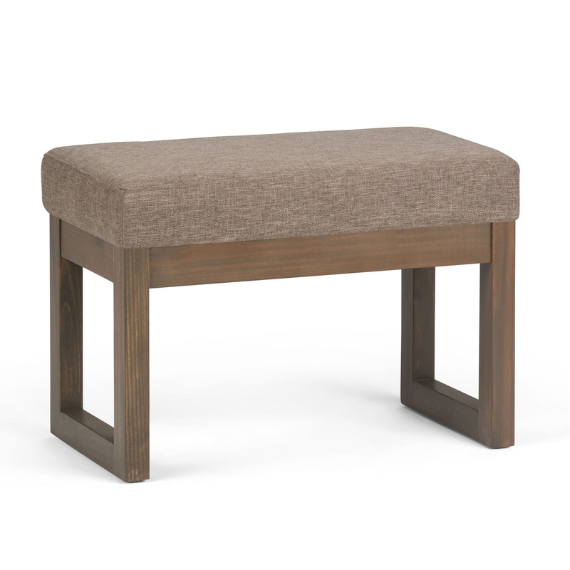 Milltown – Footstool Small Ottoman Bench – Fawn Brown