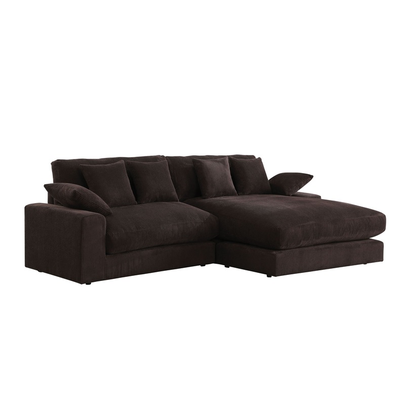 Mystic – Reversible Sectional Sofa Chaise – Dark Chocolate
