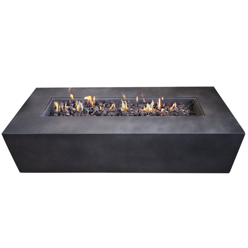 Propane Outdoor Durable Fire Pit Table – Charcoal