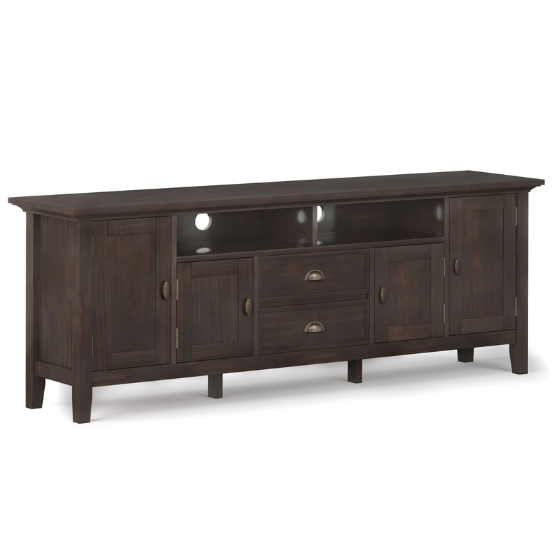 Redmond – TV Media Stand – Brunette Brown