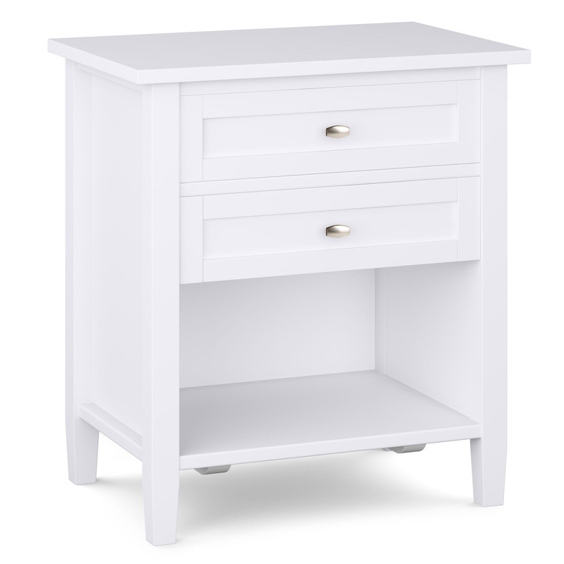 Warm Shaker – Bedside Table – White