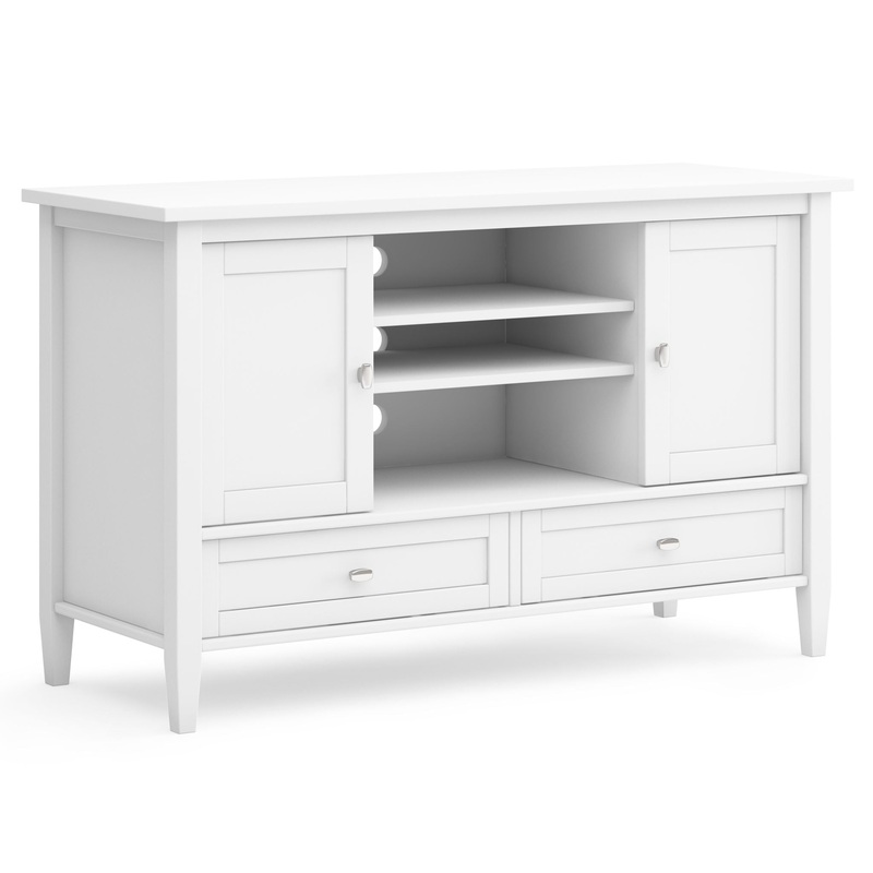 Warm Shaker – Handcrafted TV Media Stand – White