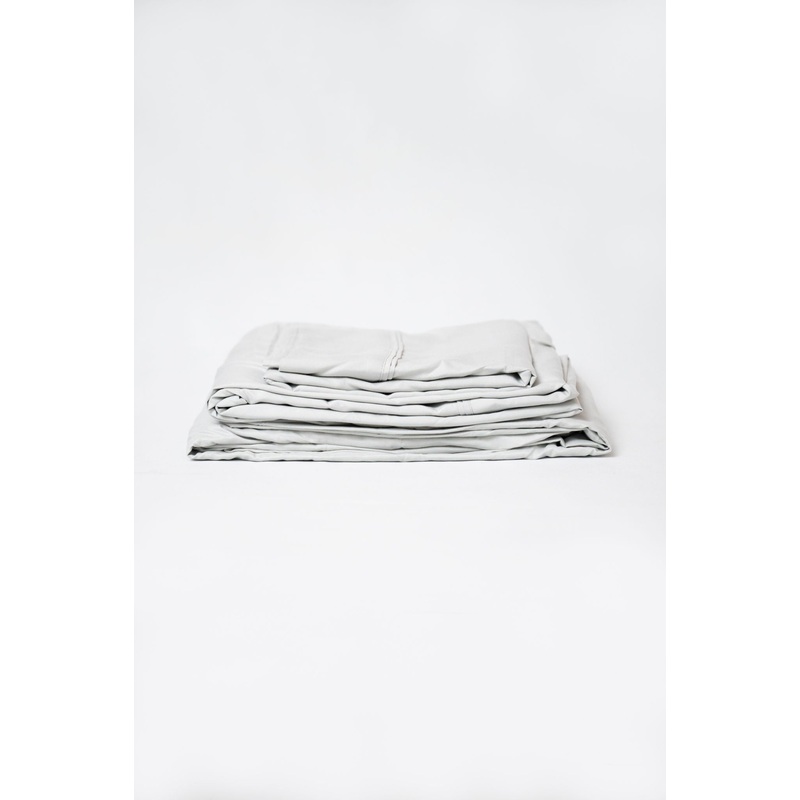 5 Piece Split Queen Brushed Microfiber Hypoallergenic Sheet Set – Pewter