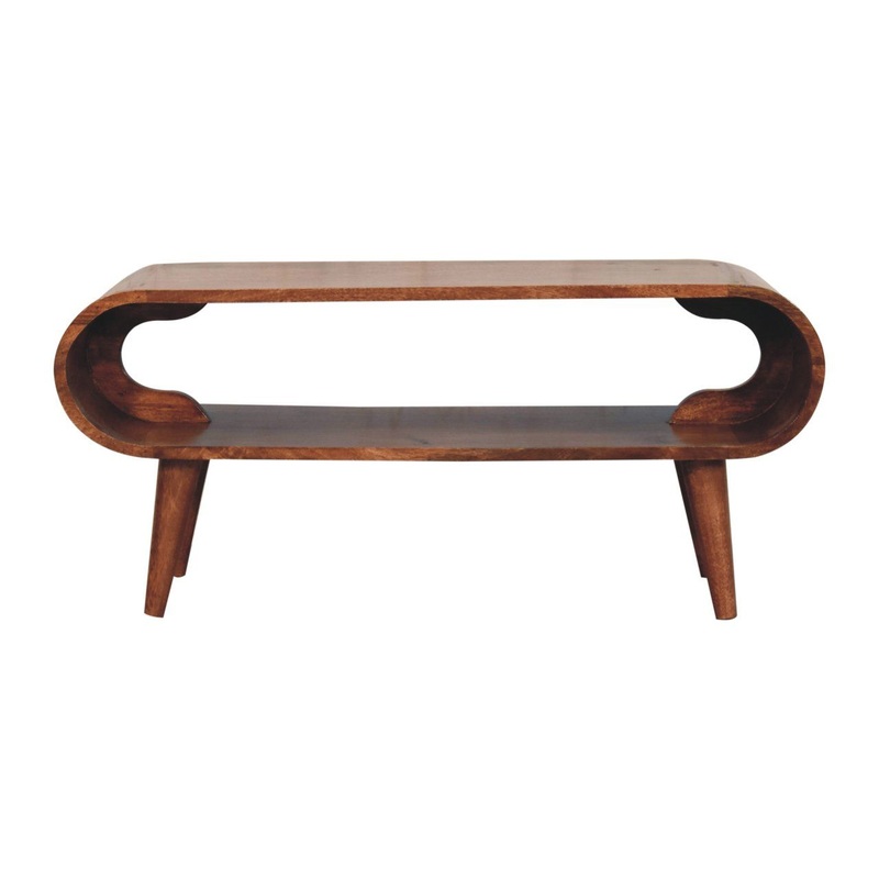 Amaya – Nordic Style Coffee Table – Caramel