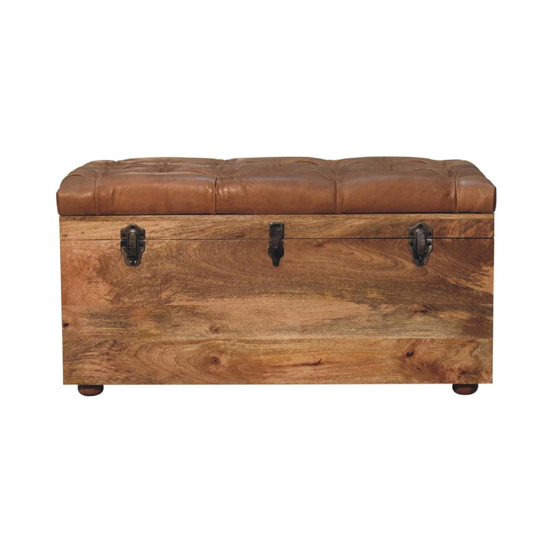 Buffalo – Hide Storage Trunk – Oak