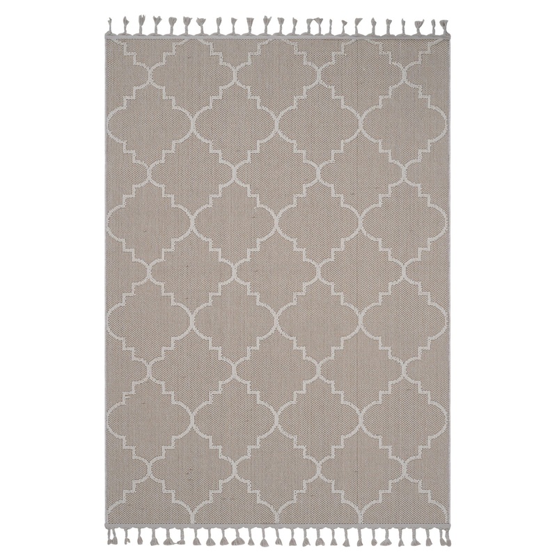 Guros – 8′ X 10′ Trellis Indoor / Outdoor Area Rug – Ivory