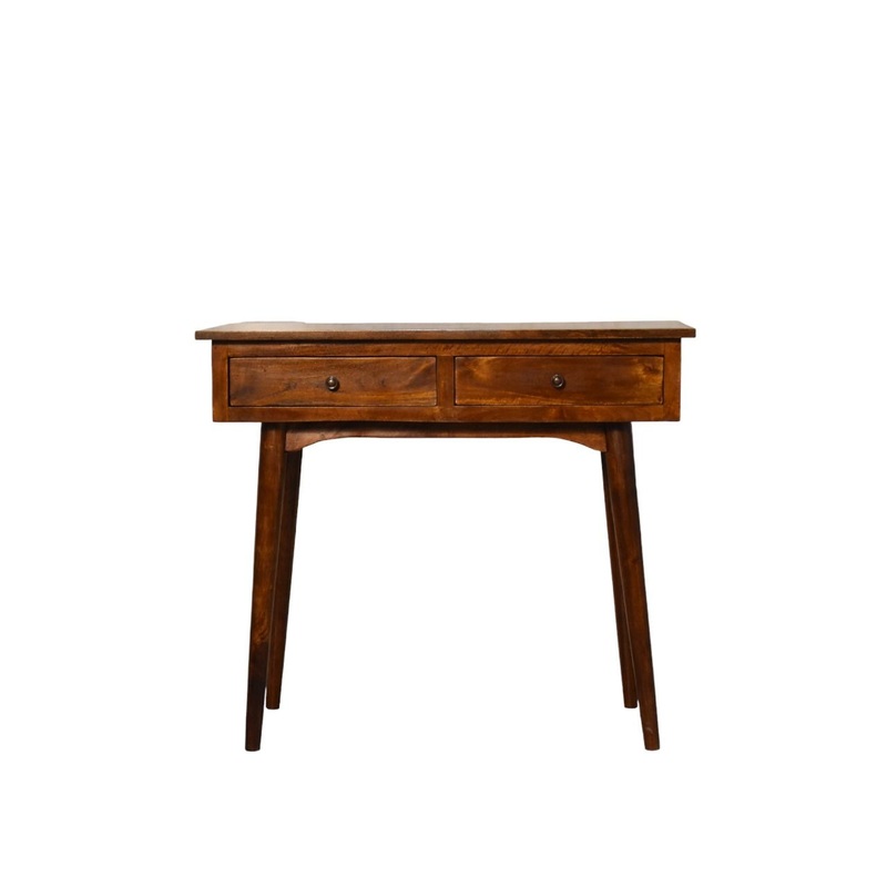 Hallway 2 Drawer Console Table – Chestnut