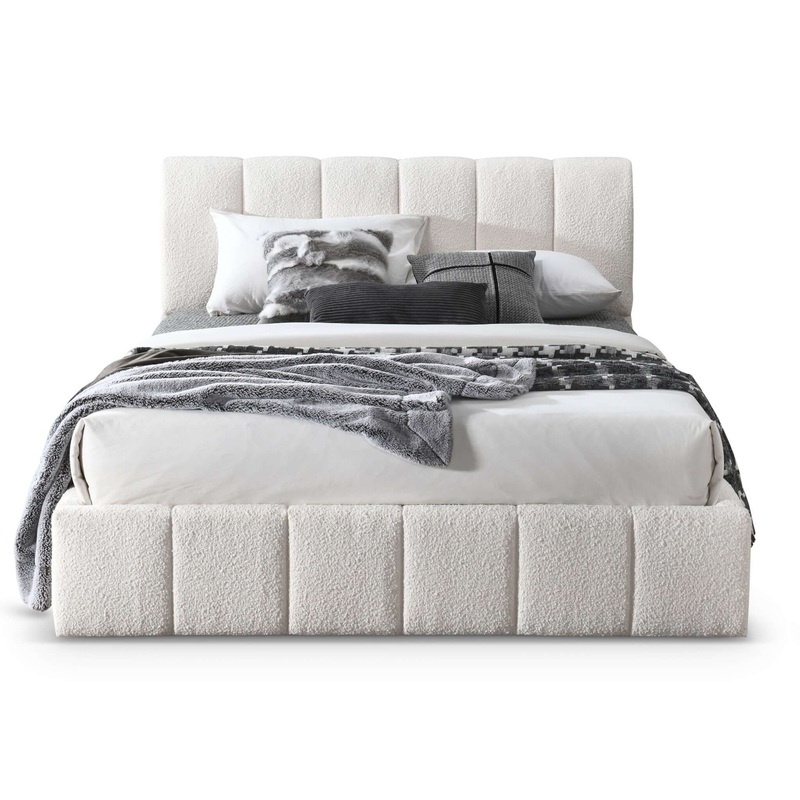 Hilar – Queen Platform Bed – White