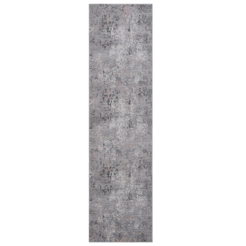 Marfi – 2′ X 8′ Abstract Runner Rug – Gray / Multi