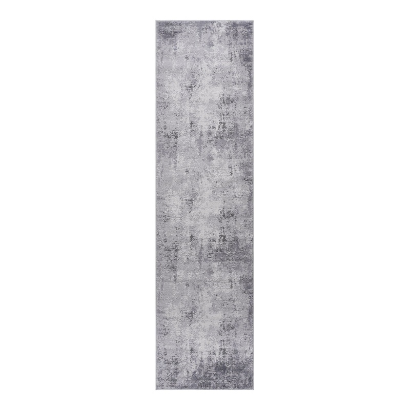 Marfi – 2′ X 8′ Abstract Runner Rug – Light Gray