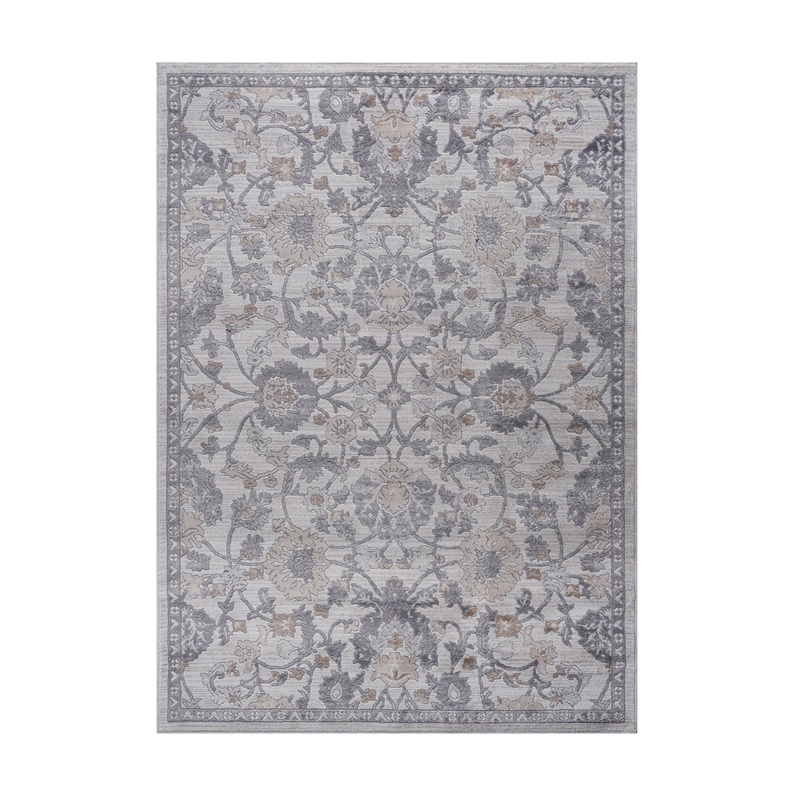Marfi – 5′ X 7′ Oriental Area Rug – Sand / Ivory