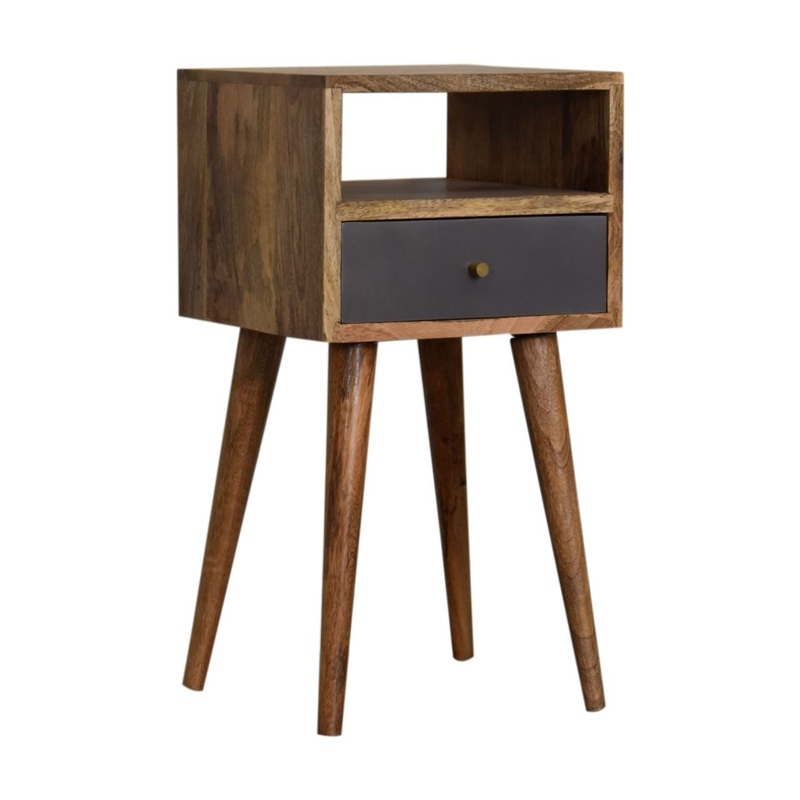 Mini Painted Bedside Table – Slate