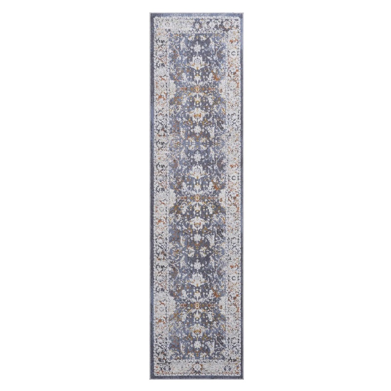 Payas – 2′ X 8′ Traditional Runner Rug – Blue