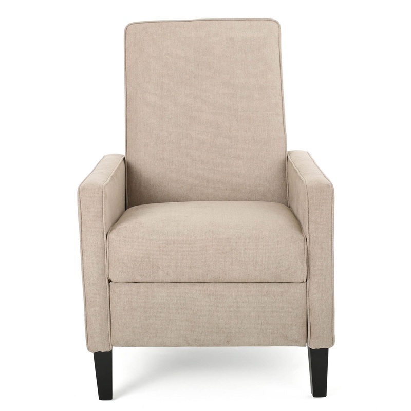 Push Back Chair Minimalist Linen – Natural