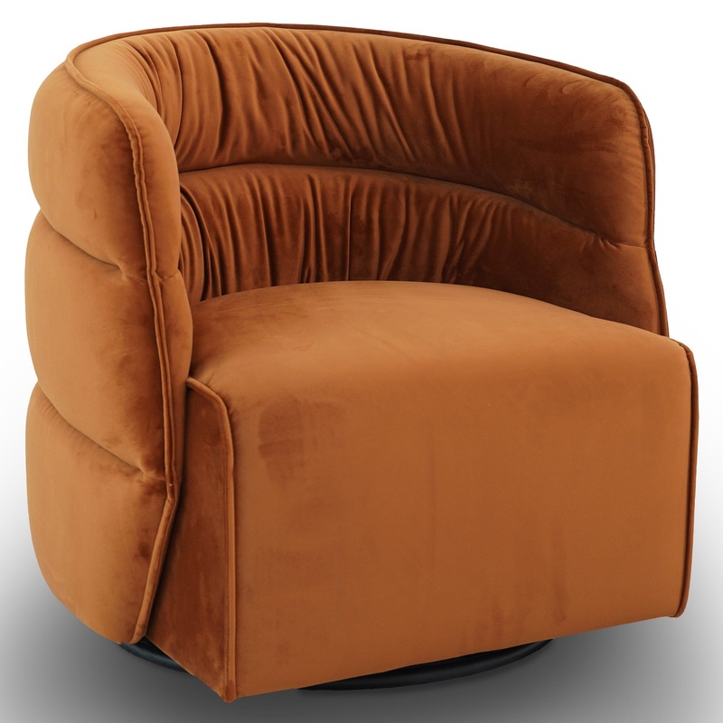 Walden – Swivel Chair – Burnt Orange