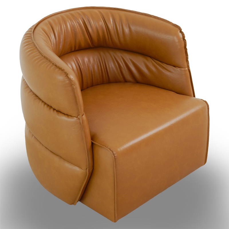 Walden – Swivel Chair – Tan
