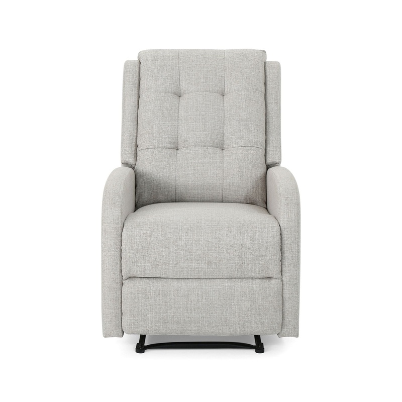 Wide Manual Standard Recliner – Beige