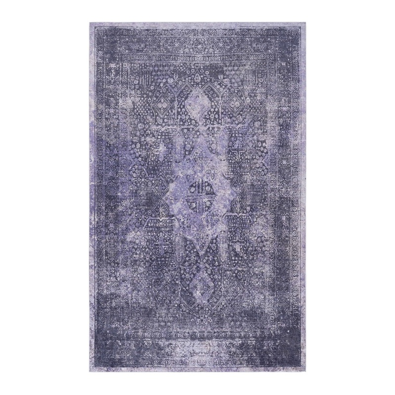 Maval – 9′ X 12′ Washable Area Rug – Anthracite